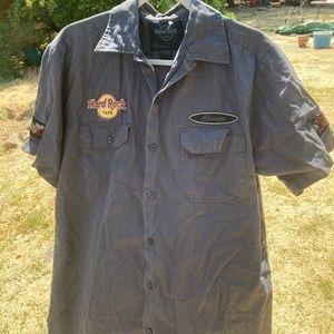 Hard Rock Cafe shirt blue.